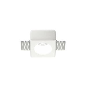 SAMBA | Indoor Flush Round & Square Design White Down Lights, Ceiling Light Fitting, 1 Light
