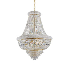 Load image into Gallery viewer, DUBAI SP | Luxurious Entryway Chrome &amp;  Golden Frame Beaded Crystal Chandelier Ceiling Light Fitting, 10 &amp; 24 Lights