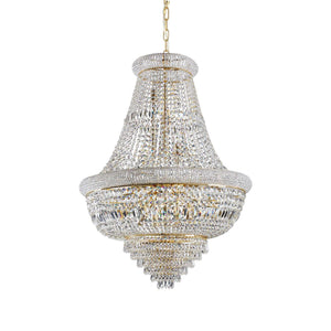DUBAI SP | Luxurious Entryway Chrome &  Golden Frame Beaded Crystal Chandelier Ceiling Light Fitting, 10 & 24 Lights
