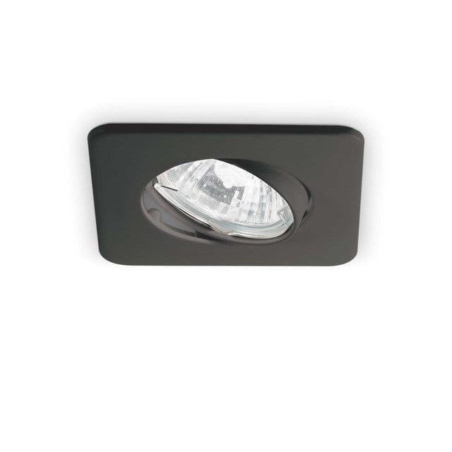 LOUNGE | Black & Chrome & White Indoor Flush Down Lights, Ceiling Light fitting, 1 Light