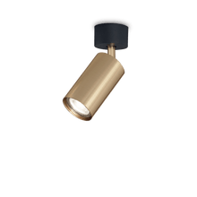 Load image into Gallery viewer, DYNAMITE PL1 | Indoor Black &amp; White &amp; Brass Semi Flush Pendant Light Fitting, 1 Light