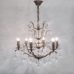 Hanging lamp 6-flg. CRISTALLO - 259 1506 - shinychandeliers.co.uk