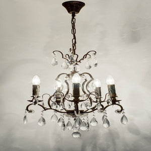 Hanging lamp 5-flg. CRISTALLO - 259 1507 - shinychandeliers.co.uk