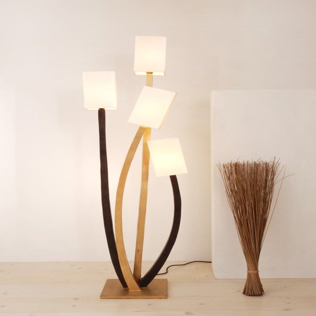 Floor lamp 4-flg. QUADRANGOLARE - 300 K 11103 - shinychandeliers.co.uk