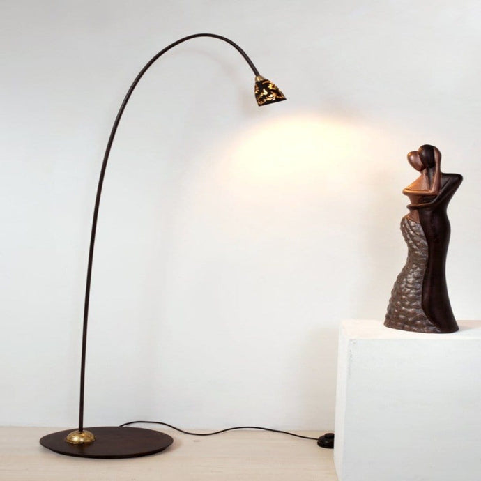 Floor lamp 1-leaf ALICE - 300 K 11128 SG - shinychandeliers.co.uk