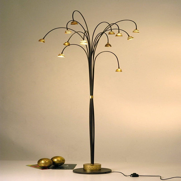 Floor lamp 12-flg. SNAIL TWO - 300 K 1173 X - shinychandeliers.co.uk