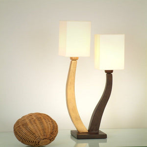 Table lamp, 2-leaf QUADRANGOLARE - 300 K 12140 BG - shinychandeliers.co.uk