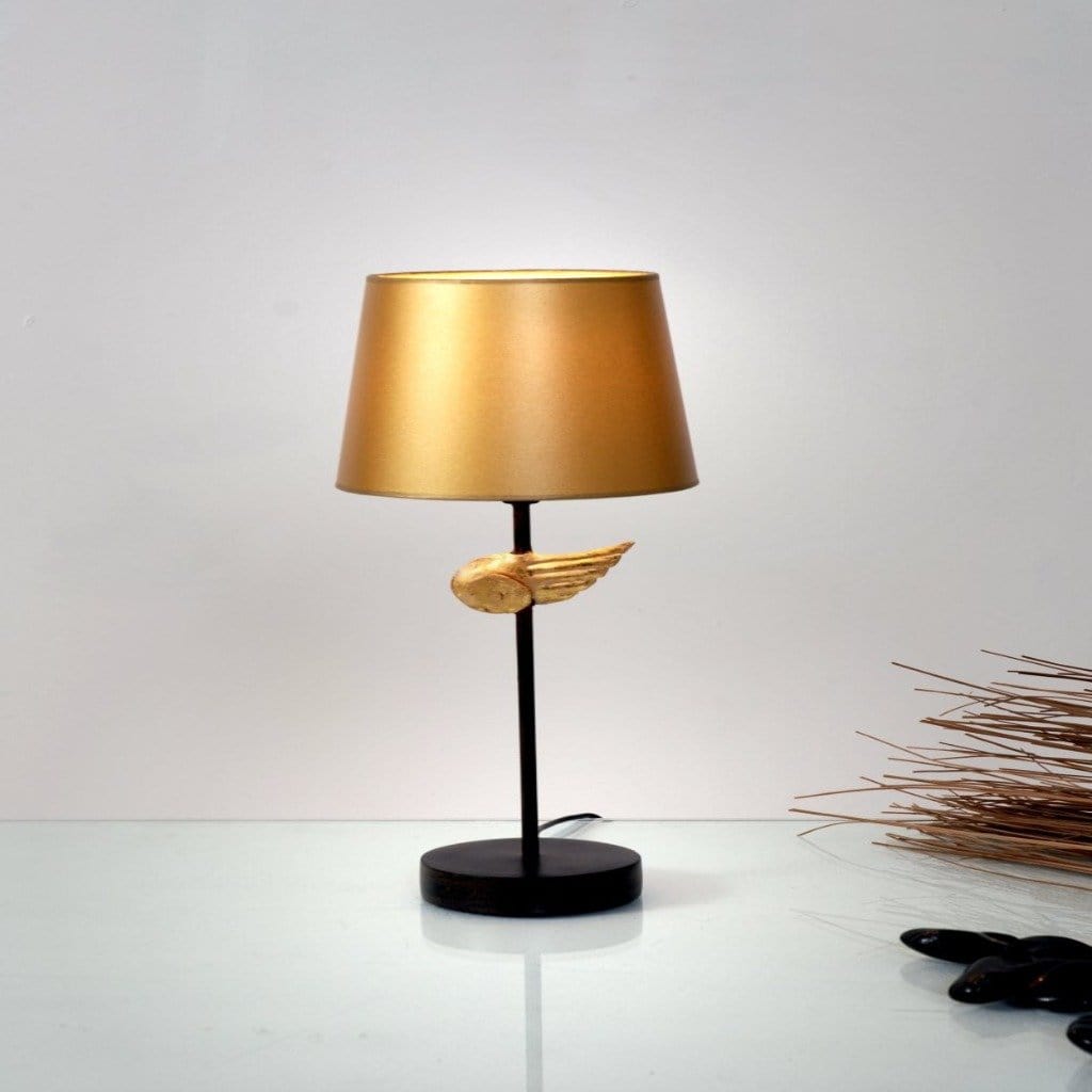 Table lamp 1-leaf HERMES RIGHT - 300 K 12182 - shinychandeliers.co.uk