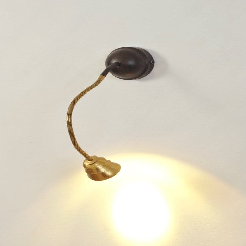 Wall lamp 1-leaf SNAIL TWO - 300 K 13149 - shinychandeliers.co.uk