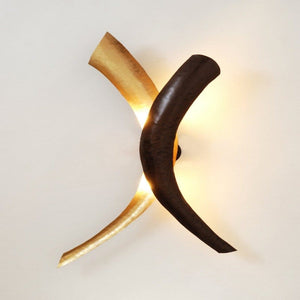 Wall lamp 2-leaf SERPENTE DUETTO - 300 K 13175 - shinychandeliers.co.uk