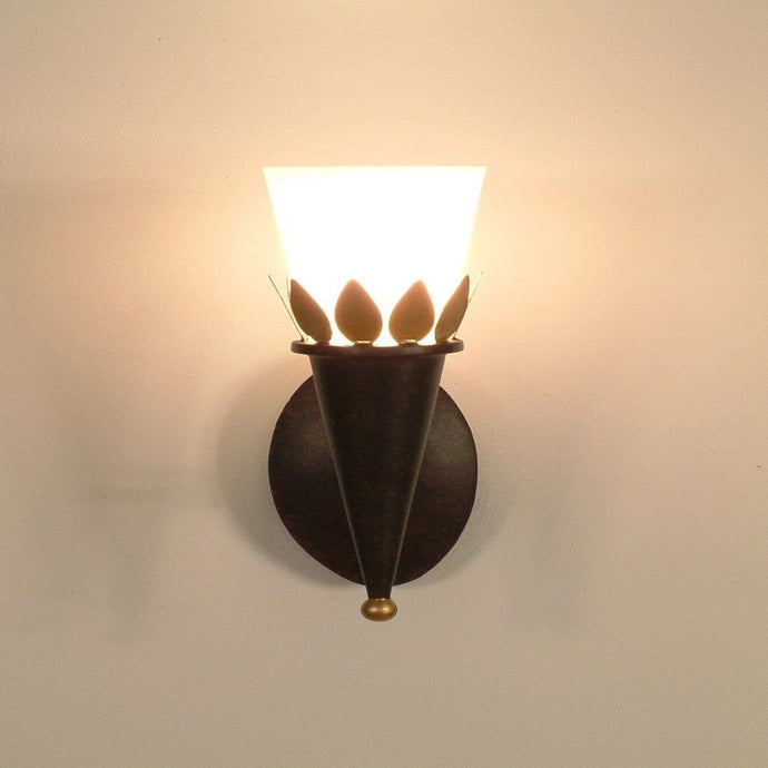 Wall lamp 1-leaf TORCIA FOGLIE - 300 K 1351 - shinychandeliers.co.uk