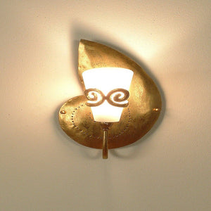 Wall lamp 1-leaf DOPPIONE RIGHT - 300 K 1354 - shinychandeliers.co.uk