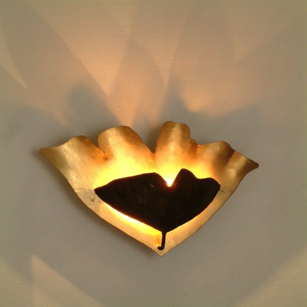 Wall lamp 2-leaf GINKGO - 300 K 1370 X - shinychandeliers.co.uk