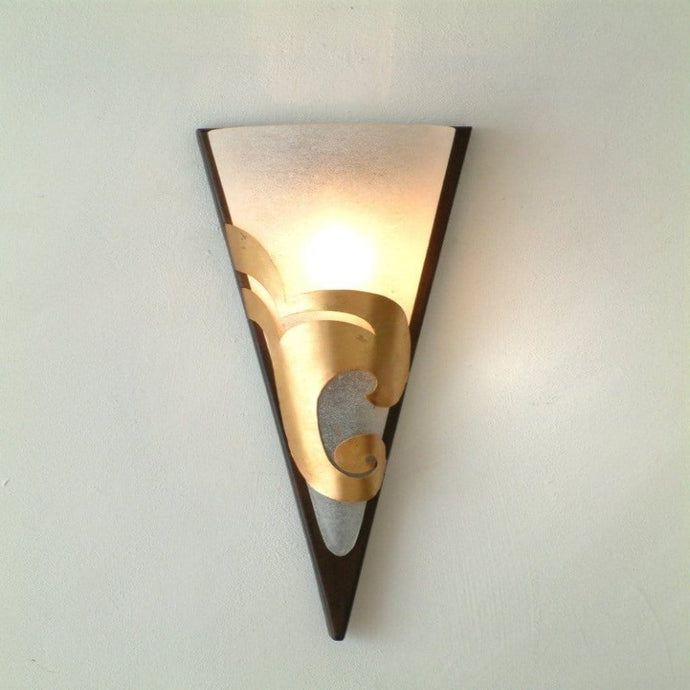 Wall lamp 1-leaf ONDULATA - 300 K 1392 - shinychandeliers.co.uk