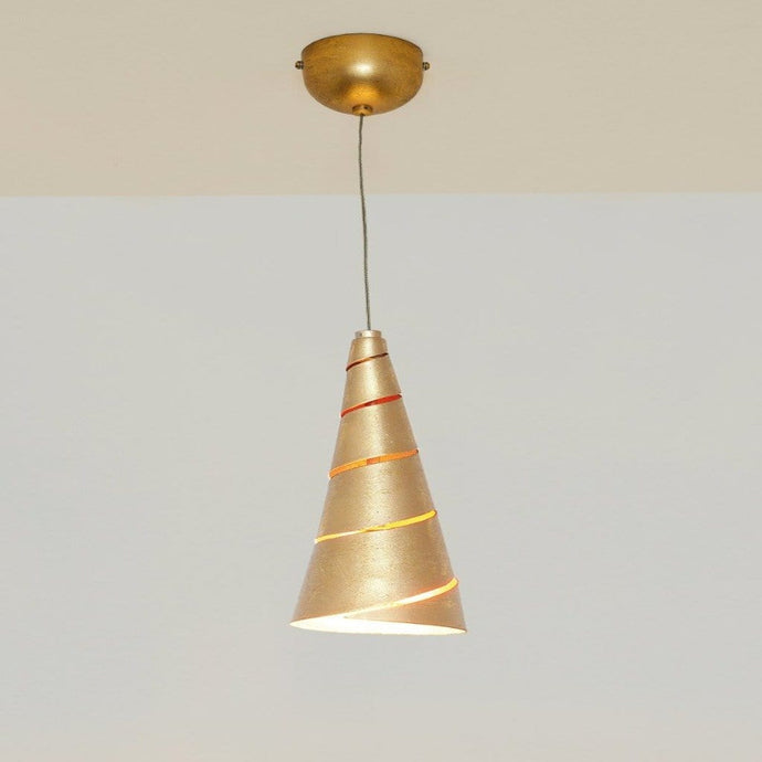 Pendant lamp 1-leaf. INNOVAZIONE - 300 K 1441 COM - shinychandeliers.co.uk