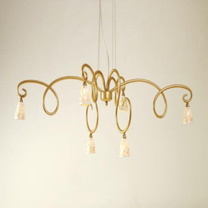 Hanging lamp 6-flg. ALICE FIORIRE - 300 K 15149 WG - shinychandeliers.co.uk