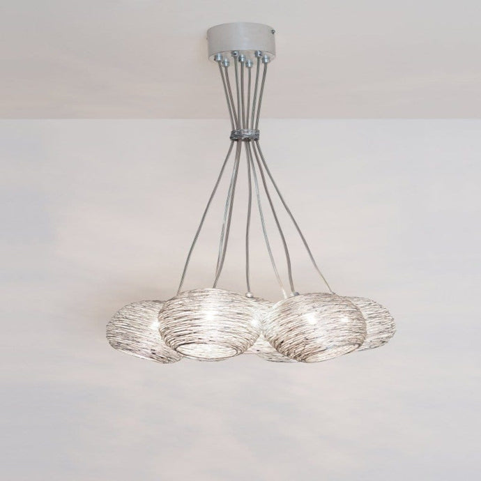 Pendant light 7-leaf. CARILLON - 300 K 15186 S - shinychandeliers.co.uk