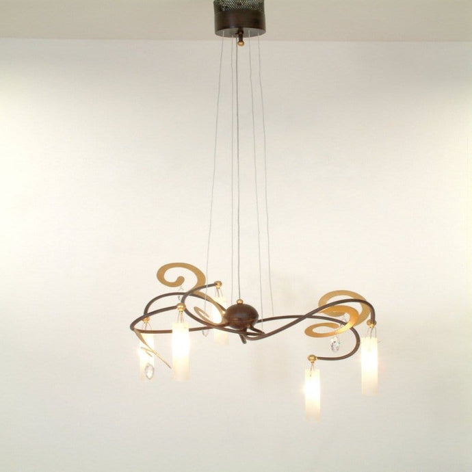 Hanging lamp 5-flg. CASINO - 300 K 1584 R X - shinychandeliers.co.uk