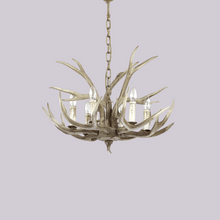 Load image into Gallery viewer, CHALET-SP6 | Small Deer Antler Chandeliers Ceiling Light Farmhouse Style Fitting for Bedroom 6 Lights