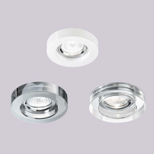 Load image into Gallery viewer, BLUES | Recessed Crystal, White, Smokey Grey Down Lights Ceiling Fitting 1 Light