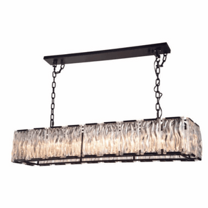 Avivo Chelsea PD1603-18B | 18 Light Kitchen Island Light Bar Pendant Chrome & Black Ceiling Fitting