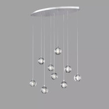 Load image into Gallery viewer, PD1302-B BUBBLES | Chrome &amp; Golden Indoor Flush &amp; Hanging Ceiling Light Fitting, Round &amp; Rectangular Styles, 3, 5, 9, 24, 26, &amp; 36 Lights