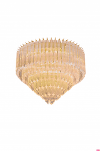 Load image into Gallery viewer, Avivo Royal Range FX20205 | Flush Mount Clear Tiered Chandelier Ceiling Lights Brass &amp; Chrome Design, 3 to 15 Lights