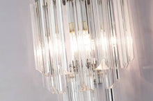 Load image into Gallery viewer, Royal Range MW+MB20205-2A | Clear Glass Flush Wall Light Sconce, Chrome &amp; Brass Design, 2 Lights