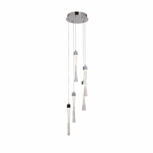 Load image into Gallery viewer, Cascade Plus PD20202 | Indoor Chrome &amp; Clear Glass Multiple pendant Ceiling Light Fitting, 1,3, 5, 10, &amp; 30 Lights