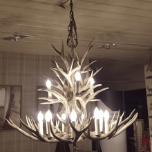 Load image into Gallery viewer, CHALET-SP12 | Large Antler Chandeliers Deer Horn Style Ceiling Light Fitting 12 Lights