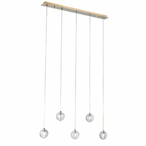 PD1302-B BUBBLES | Chrome & Golden Indoor Flush & Hanging Ceiling Light Fitting, Round & Rectangular Styles, 3, 5, 9, 24, 26, & 36 Lights