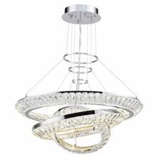 Load image into Gallery viewer, Avivo Halo PD1305-3F |  LED Crystal Ceiling Chandelier Pendant Chrome Clear Light