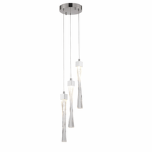 Load image into Gallery viewer, Cascade Plus PD20202 | Indoor Chrome &amp; Clear Glass Multiple pendant Ceiling Light Fitting, 1,3, 5, 10, &amp; 30 Lights