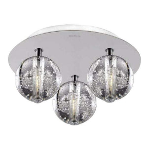 FX1302-B Bubbles | Indoor Flush Chrome Ceiling Light Fitting, 3 & 5 Lights