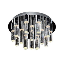 Load image into Gallery viewer, FX1609 Cascade |  Flush Square &amp; Round Design Polished Chrome Ceiling Light Fitting, 16, 31, &amp; 36 Lights