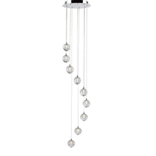 Load image into Gallery viewer, PD1302-A | Indoor Flush Chrome Entryway Multiple Pedant Ceiling Light Fitting, 1, 3, 5, 7, 9, &amp; 14 Lights