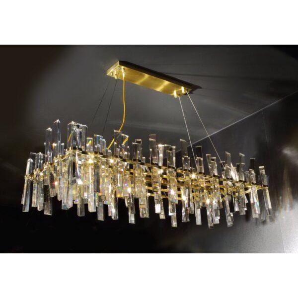 Avivo Florence PD1796B/11 | 11 Light Pendant Chrome Crsytal Ceiling Chandelier Fitting