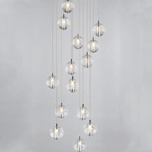 Load image into Gallery viewer, PD1302-A | Indoor Flush Chrome Entryway Multiple Pedant Ceiling Light Fitting, 1, 3, 5, 7, 9, &amp; 14 Lights