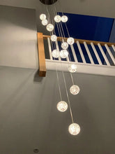 Load image into Gallery viewer, PD1302-A | Indoor Flush Chrome Entryway Multiple Pedant Ceiling Light Fitting, 1, 3, 5, 7, 9, &amp; 14 Lights