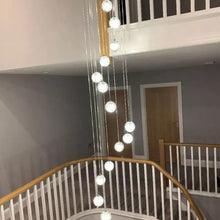 Load image into Gallery viewer, PD1302-A | Indoor Flush Chrome Entryway Multiple Pedant Ceiling Light Fitting, 1, 3, 5, 7, 9, &amp; 14 Lights