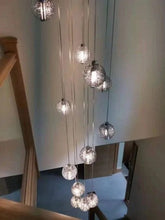 Load image into Gallery viewer, PD1302-A | Indoor Flush Chrome Entryway Multiple Pedant Ceiling Light Fitting, 1, 3, 5, 7, 9, &amp; 14 Lights