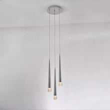 Load image into Gallery viewer, Avivo Droplet PD2309-3A | 3 Light LED Pendant Brass &amp; Chrome Ceiling Fitting