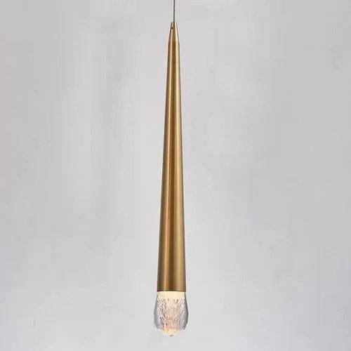 Avivo Droplet PD2309-1A | 1 Light LED Pendant Brass & Chrome Ceiling Fitting