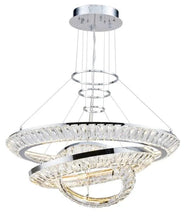 Load image into Gallery viewer, Avivo Halo PD1305-3F |  LED Crystal Ceiling Chandelier Pendant Chrome Clear Light